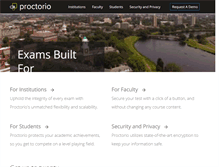 Tablet Screenshot of proctorio.com